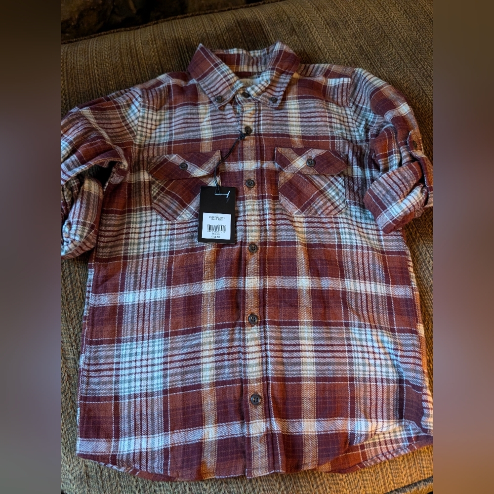 Ocean Coast sz 7 flannel button down